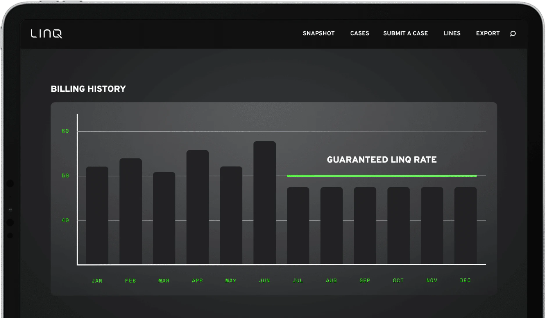screenshot of LINQ Qonnect